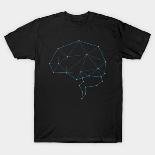 Brain shaped AI artificial intelligence art T-Shirt